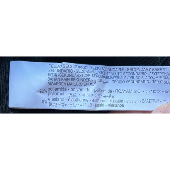 NWT Zara Ribbed Keyhole Crossed Halter Crop Top in Black, Size Medium - Picture 14 of 14